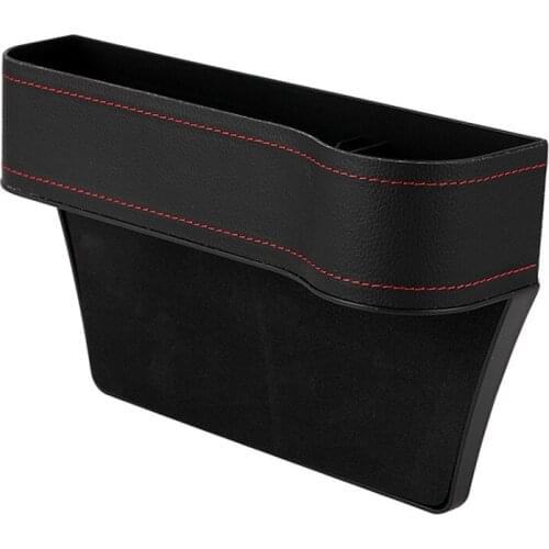 New Upgrade Car Seat Organizer Crevice Storage Box Filler Black Brown Holder Phone Slit Pocket USB charging Auto Car Accessories