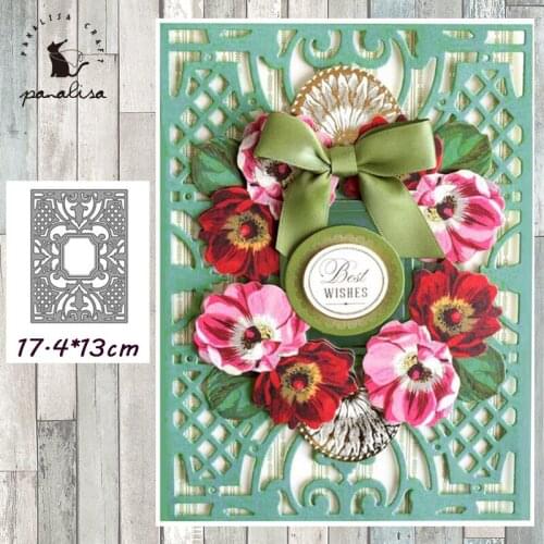 Panalisacraft Lace Background Metal Cutting Dies Craft Dies Scrapbooking Card Making Album Embossing Stencil Die Cut Decoration