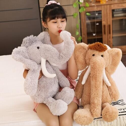 1pc 70CM Lovely Long Nose Elephant Plush Toys Cute Stuffed Soft Animal Elephant Dolls Kids Infant Sleeping Appease Birthday Gift