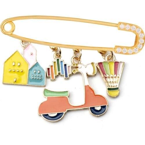 Sterling Shawl Pin Scarf Pin Sweater Pin Sterling Brooch Charm Holder Safety Silver Pin Brooch Simple Modern Brooch Silver 925