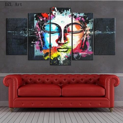 Drop shipping Buddha Print on Canvas Painting Home Wall Decor Canvas Picture Art HD Print Painting On Canvas for Living Room