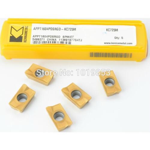 APPT1604 PDSRGD KC725M carbide milling inserts for indexable end milling cutter CNC machine