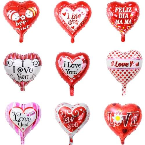 18 Inch Heart-Shaped Aluminum Foil Balloon Happy Love Confession Birthday Wedding Party Decoration Scene