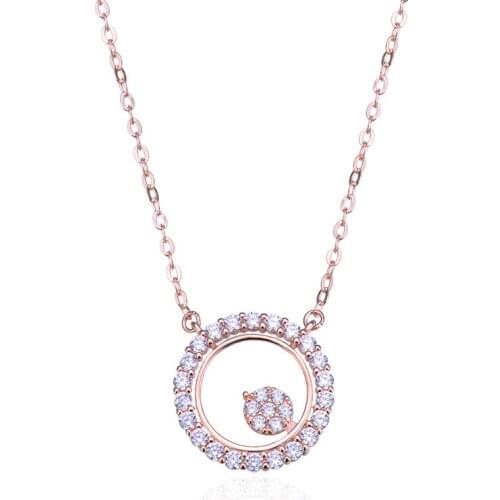 YJAX002277 New Fashion Round Pendant S925 Sterling Silver Jewelry Factory Retro Ethnic Ladies Necklace