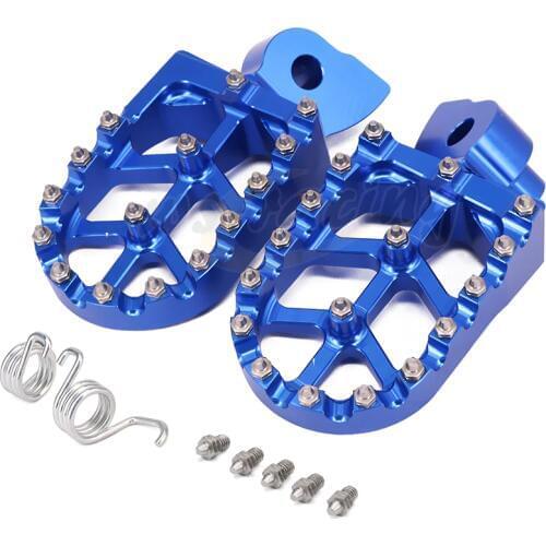 Billet MX Wide Foot Pegs Pedals Rest Footpegs For YZ 65 85 125 125X 250 250X 426 450 250FX 450F 450FX WR 400F 450F 250F 426F