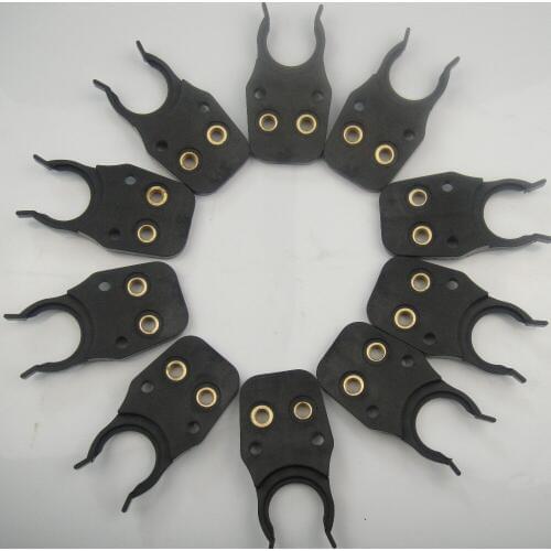 10 pieces ISO 20 tool holder support iron tool holder clamp ABS material iso20 tool holder claw