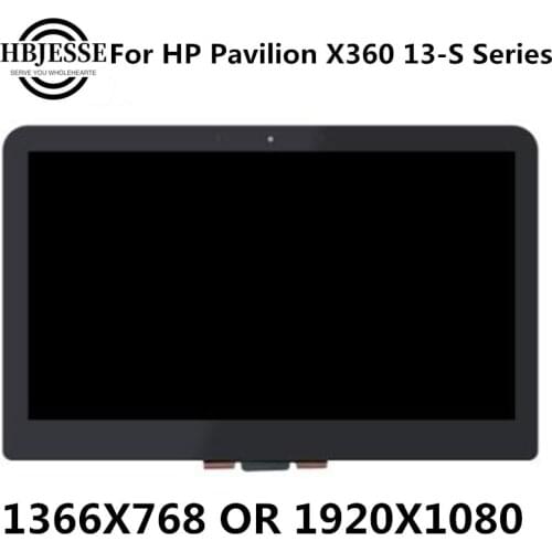13.3'' LCD Touch Screen Digitizer Assembly LP133WH2-SPB3 For HP Pavilion X360 13-S series 13-S1000 13-S150SA S128N no frame