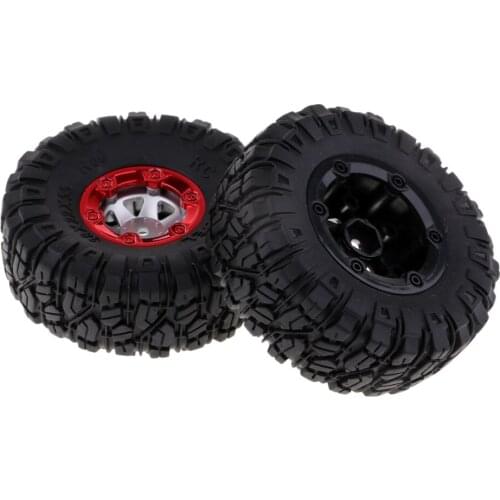 2Pcs Replacement Rubber Tires Tyres 100mm for Wltoys 12428 RC Rock Crawlers