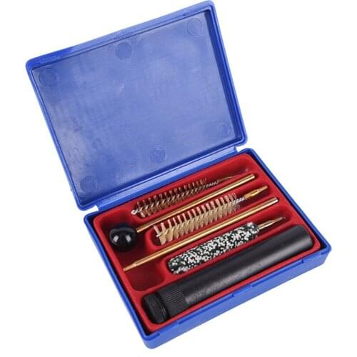 2021 5 in 1 Universal Gun Cleaning Tool Hand Shot Gun Clean Kit Set Pistol Pipe Mop Brush Rifle Accessory Maintenance With Case