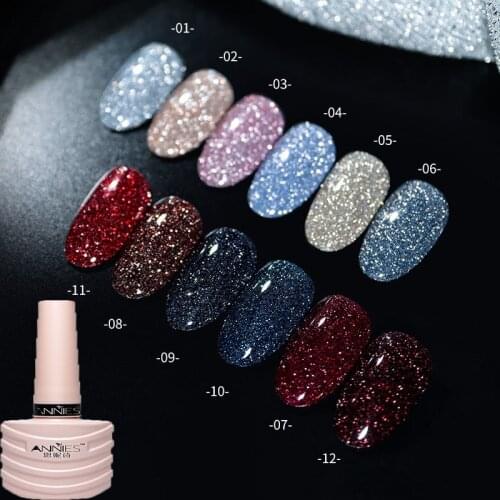 24 Color Diamond Flash Series Nail Gel Polish Soak Off UV Gel Varnish Glitter Nail Art Gel For DIY Manicures TSLM1