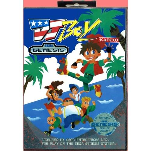 DJ Boy16 Bit MD Game card with Retail Box For Sega Genesis & Mega Drive