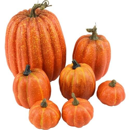 Simulation Vegetables Pumpkin Multi Size Model Artificial Fruit Hotel Home Decoration Props Halloween Thanksgiving Party Supply