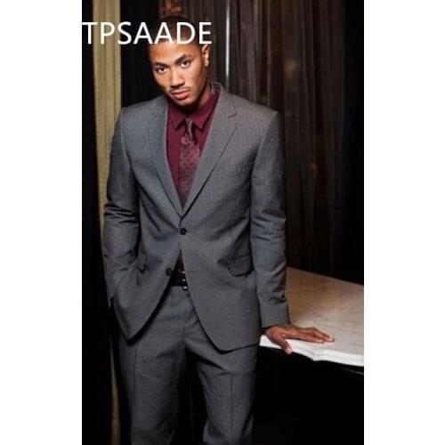 Custom Design Men Wedding Tuxedos Excellent Groom Tuxedos Men Business Dinner Prom Blazer 2 Piece(Jacket+Pants+Tie)