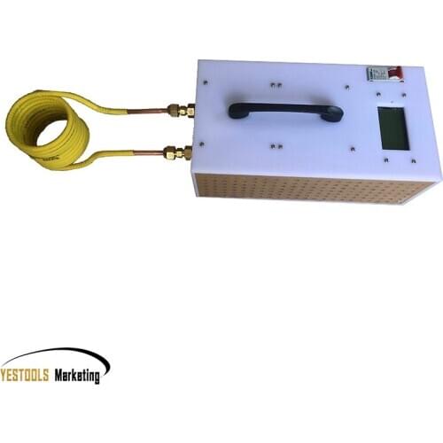 1800/2500W Induction Heater High Frequency Induction Heating Machine Metal Smelting Furnace + heating coil+Crucible