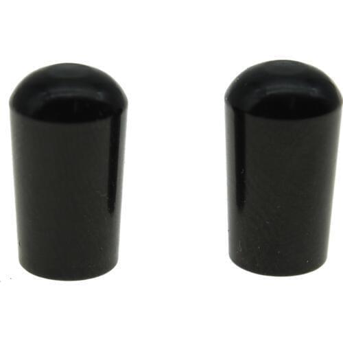 KAISH 2pcs Black Metric M4 METAL LP Guitar 3 Way Toggle Switch Tip Knob Fits Import LP
