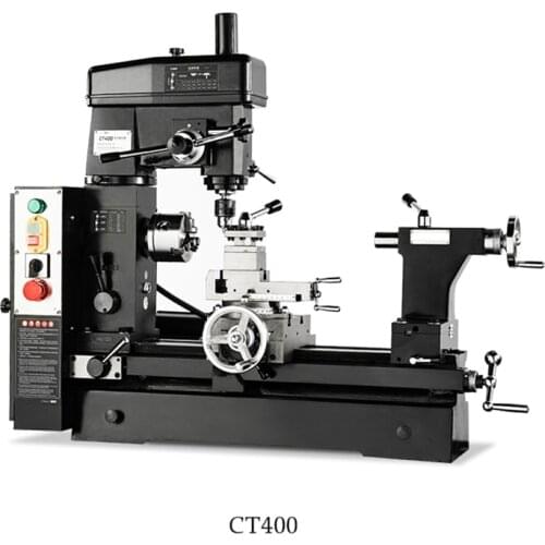 CT400 Multifunctional Lathe Drilling And Milling Machine Turning Drilling And Milling Three-in-one Machine Bench Lathe Tool