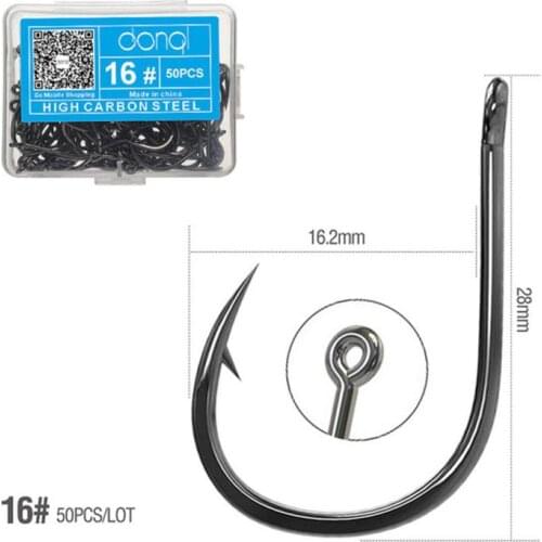 Fishing Hooks Set Carbon Steel Single Circle Fishhook Fly Fishing Jip Barbed Carp Hooks Sea Tackle Accessories Tool Parts