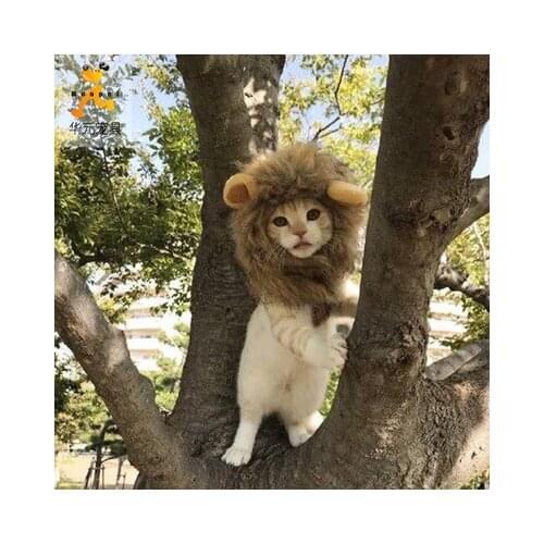 Little Lion Ears Wig Dog Hat Pet Wig Transforming Hat Funny Hat Cat and Dog Headgear Pet Accessories Cat Accessories