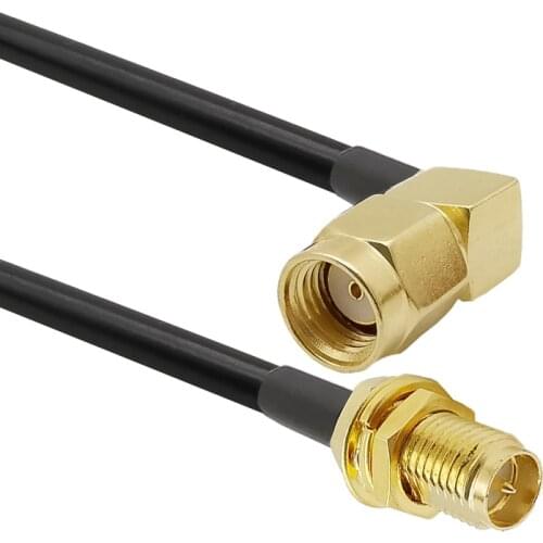 RP-SMA Male to RP SMA Female Coaxial Extension LMR200 Cable for Wireless LAN Router Bridge External Antenna Equipment WiFi Route
