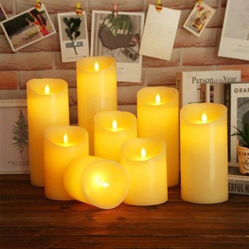 LED Simulation Electronic Candle Swing Candle Light Battery Powered Wedding Performance Candle Home Creative Decoration Candle