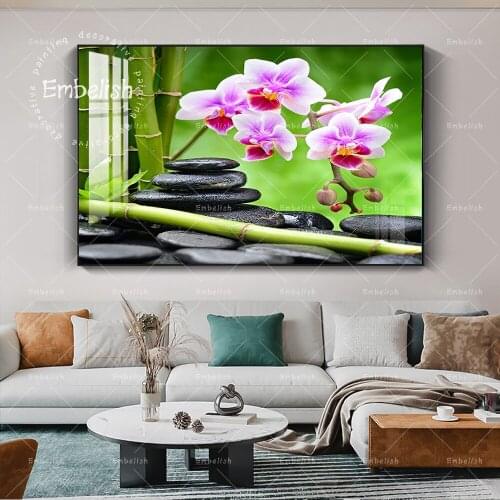 Embelish Still Life 1 Pieces Wall Art Posters For Living Room Zen Stones Candles And Orhild Pictures For Living Room Paintings