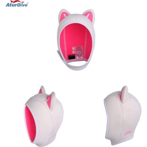 AturDive 3mm Warm Neoprene Scuba Diving Animal Hat Scuba Diving Hood Divers Cap Helmet Cat Multi Colors