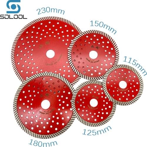 115-230mm Diamond Turbo Grinder Saw Wheel Blades for Angle Grinder Cutting Disc for Porcelain Ceramic Marble Granite