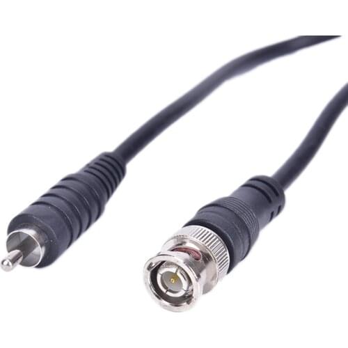 ANPWOO 1M/3ft BNC Male to RCA Male Jack Coaxial Cable Connector Video Adapter for CCTV Camera system Camera Accessories