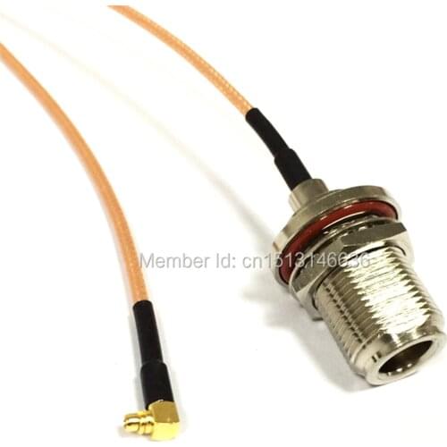 New WIFI antenna Cable N Female Jack Connector To MMCX Male Plug Right Angle RG316 Cable 15CM 6" for wireless card