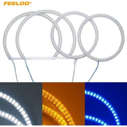 FEELDO 1Set Auto SMD Angel Eyes Light Halo Ring For Mitsubishi Lancer NON Projector Headlight #FD-978