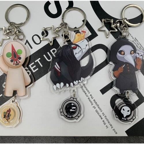 Foundation Containment File Keychain Animation Peripheral Equipment Keychain SCP Double-sided Keychain Cosplay Keychain