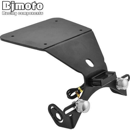Bjmoto For Yamaha R3 R25 r 25 MT03 MT 03 Motorcycle License Plate number Holder LED Plate light Bracket