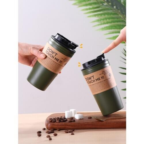 500ml Travel Coffee Mug Water Cup Plastic BPA Free Portable Tumbler Bottle Sealed With Cover Prevent Leakage Heat Insulation New
