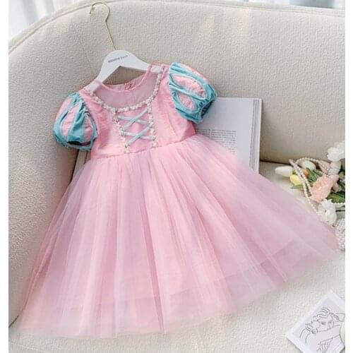 Cosplay Dress For Little Girls Carnival Halloween Kid Clothes Costume Birthday Party Gown Children Princess Dress