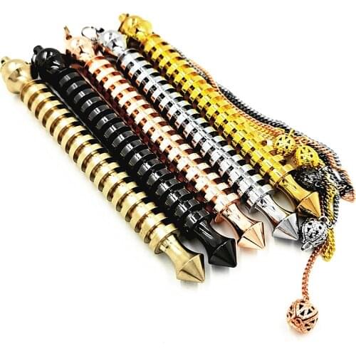 Metal Charm Pendulum For Dowsing Divination Reiki Healing Spiritual Wicca Women Men Amulet Screw Shape Pendule Radiestesia