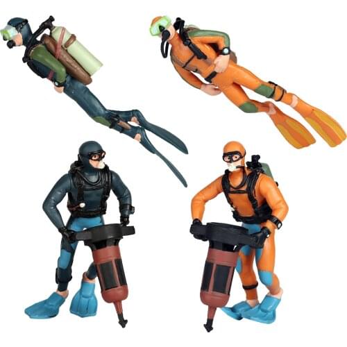 Miniature Diver Figure Diving Model Ornaments Aquarium Decor Figurine Toy