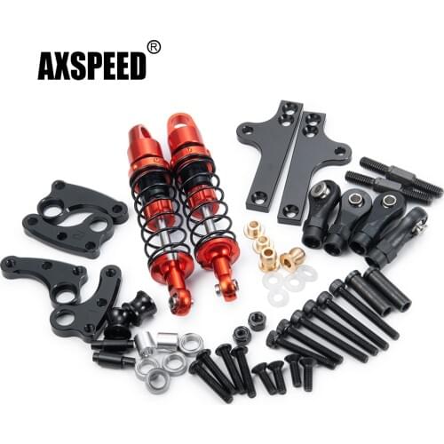 AXSPEED Racing Upgraded Parts Metal Shock Absorber Cantilever Kit for Axial SCX-10 II 90046 1:10 RC Crawler Cars