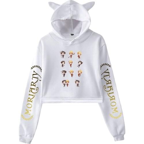 Moriarty the Patriot cat ears hoodie womens long-sleeved hooded sweatshirt hot-selling casual all-match hoodie tops