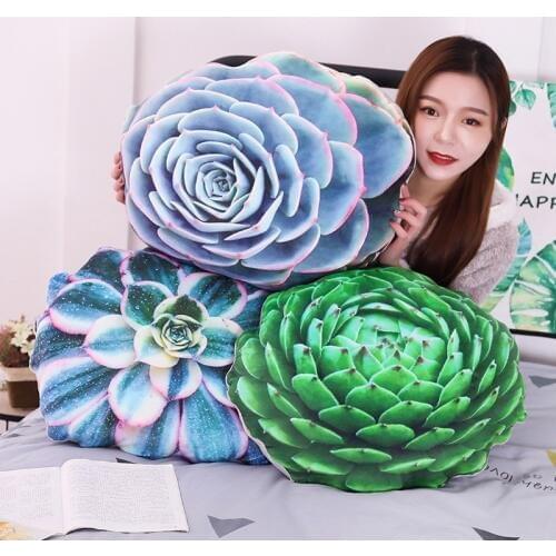 1pc 50cm Soft Simulated Succulent Plants Cactus Plush Toy Stuffed Cute Pillow Sofa Cushion For Kids Child Adult Birthday Gift