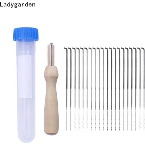 12PCS Mix Size Felt Craft 1 Set Needles+bottle Wool Felt Poked Needles Felting Needle Storage Bottle Wool Felt Tools Craft Kits