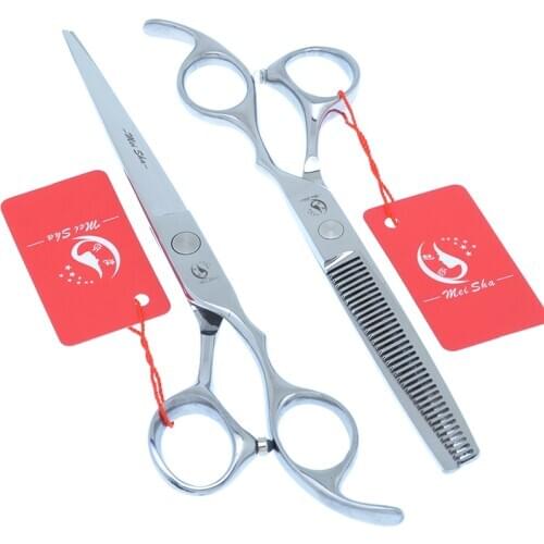 Meisha 7.0 Inch Professional Pet Scissors for Dog Grooming Hairdressing Hair Cutting Thinning Shears Pet Hair Trimming A0128A