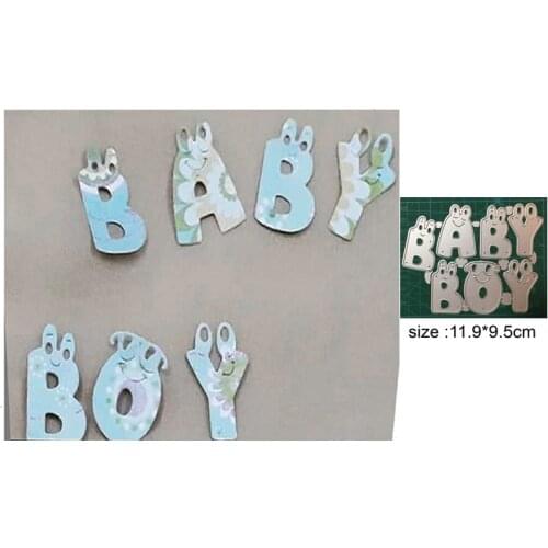 Baby boy craft die metal cutting die scrapbook stamp carving paper card stamping die new DIY die