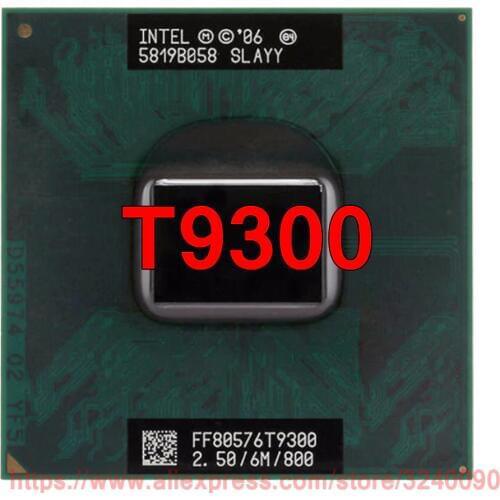 Original lntel Core 2 Duo T9300 CPU (6M Cache, 2.50 GHz, 800 MHz , 2-Cores) Laptop processor free shipping