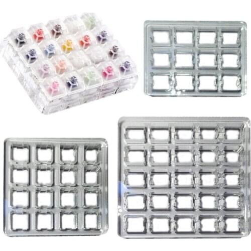 Switch Tester Base Transparent Acrylic Plate For Cherry MX Switch Storage Display Board Tester Base
