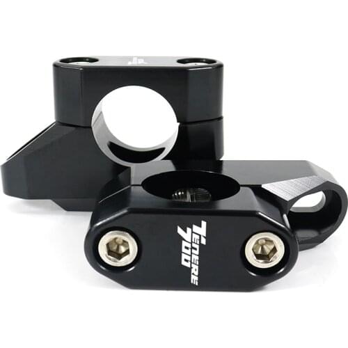 Fit For Yamaha Tenere 700 2019 2020 2021 Motorcycle Accessories Handlebar Risers Mounting Mount Riser CNC Billet Aluminum