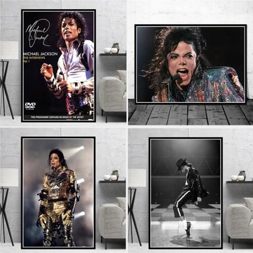 Michael Jackson posters Prints Black and white Wall Painting high Quality Decor Poster Wall Painting Home Decoration