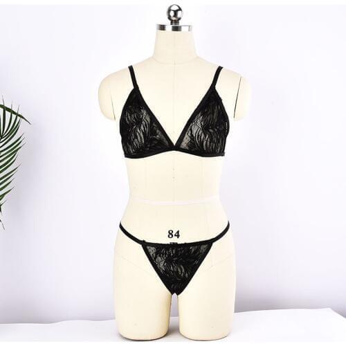 Sexy Black Lace Cage Bralette Goth Lace Tops Bondage Bra Harajuku Lace Bottom Panties Women Sexy Body Harness Set Punk Underwear