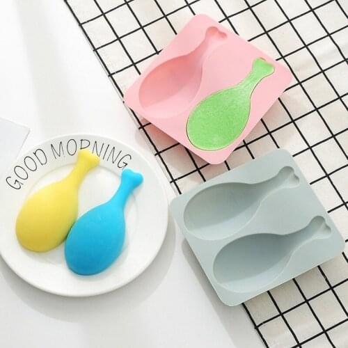 2 Even Chicken Leg Shape Silicone Cake Mold Baking Mold Handmade Soap Chocolate Candy Mould Fondant Mold