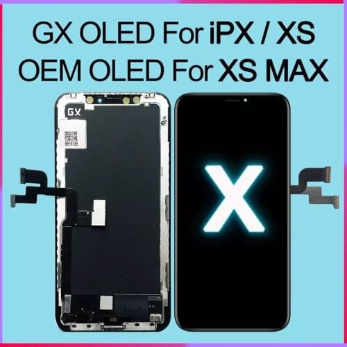 Replacement For iPhone X OLED LCD Display Digitizer Assembly 3D Touch For iPhone X XS MAX LCD GX Amoled Screen