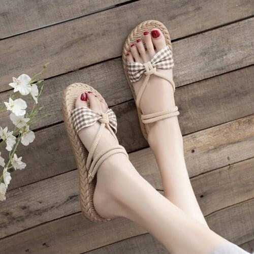 Slippers Sandals for Women 2021new Summer Outerwear Ins Popular Net Red Fashion Flat Non-Slip Beach Shoes gothic kawaii shoes